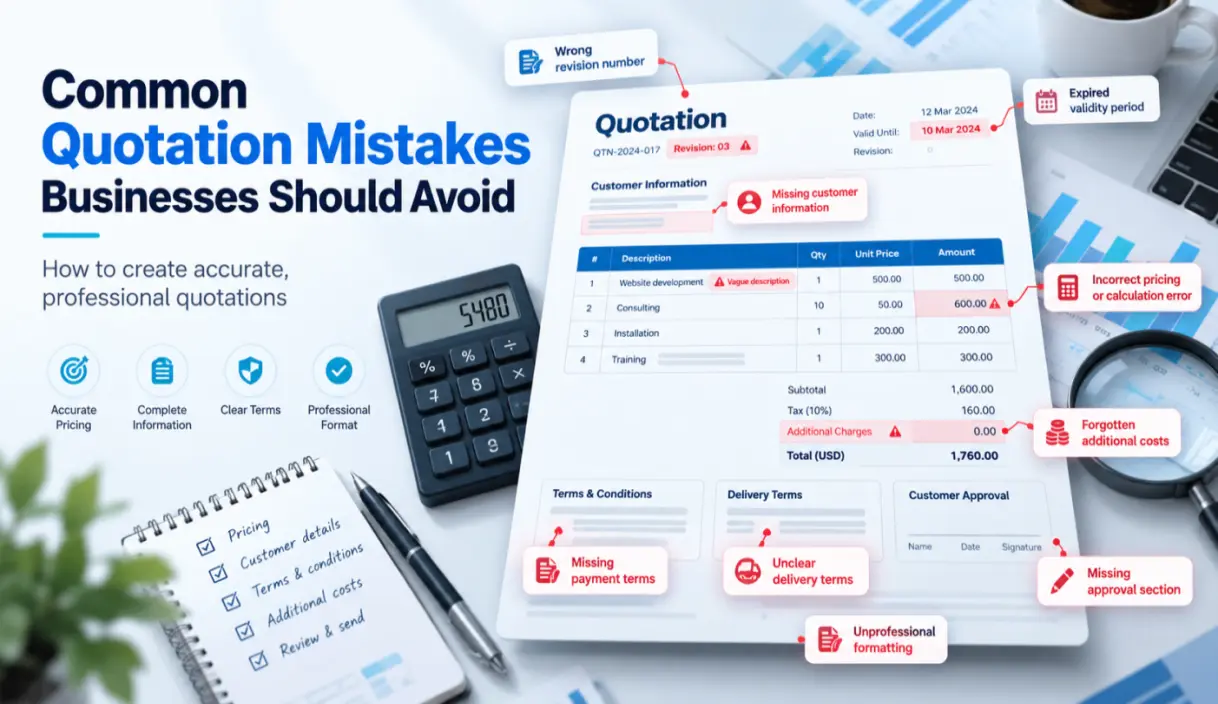 Common Mistakes Businesses Make While Preparing Quotations